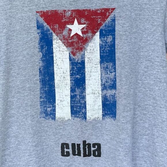 Grey Cuban Flag Shirt - Picture 2 of 2